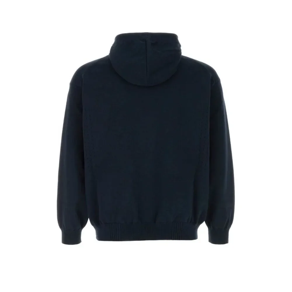 Herno Laminar Men Navy Blue Cotton Blend Cardigan